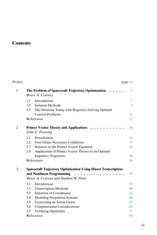 Spacecraft Trajectory Optimization Conway B Ed | PDF