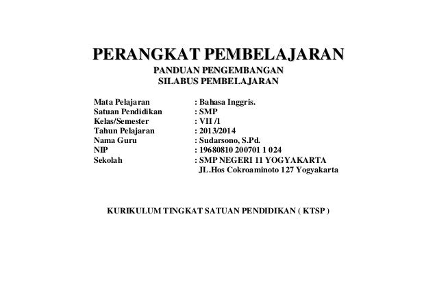 Contoh laporan PPL 2.