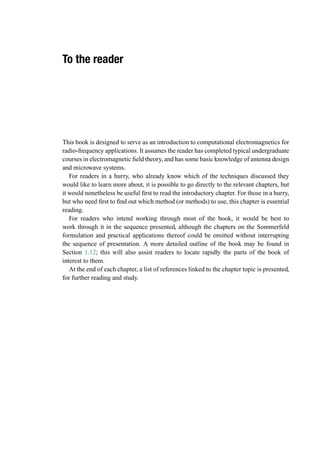 Computational Electromagnetics For Rf And Microwave Engineering 2nd Ed ...