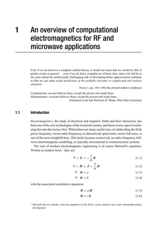 Computational Electromagnetics For Rf And Microwave Engineering 2nd Ed ...