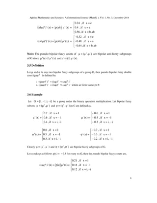Applied Mathematics and Sciences: An International Journal (MathSJ ) | PDF