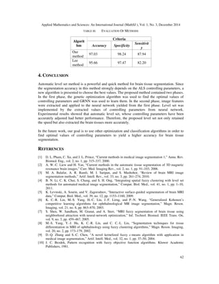 Brain Tissues Segmentation in MR Images based on Level Set Parameters ...