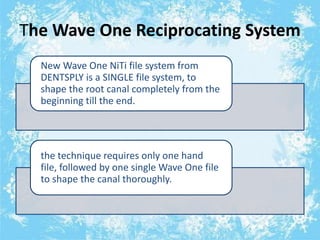 Wave One File Protocol ROTARY ENDODONTICS IN PRIMARY TEETH.pptx