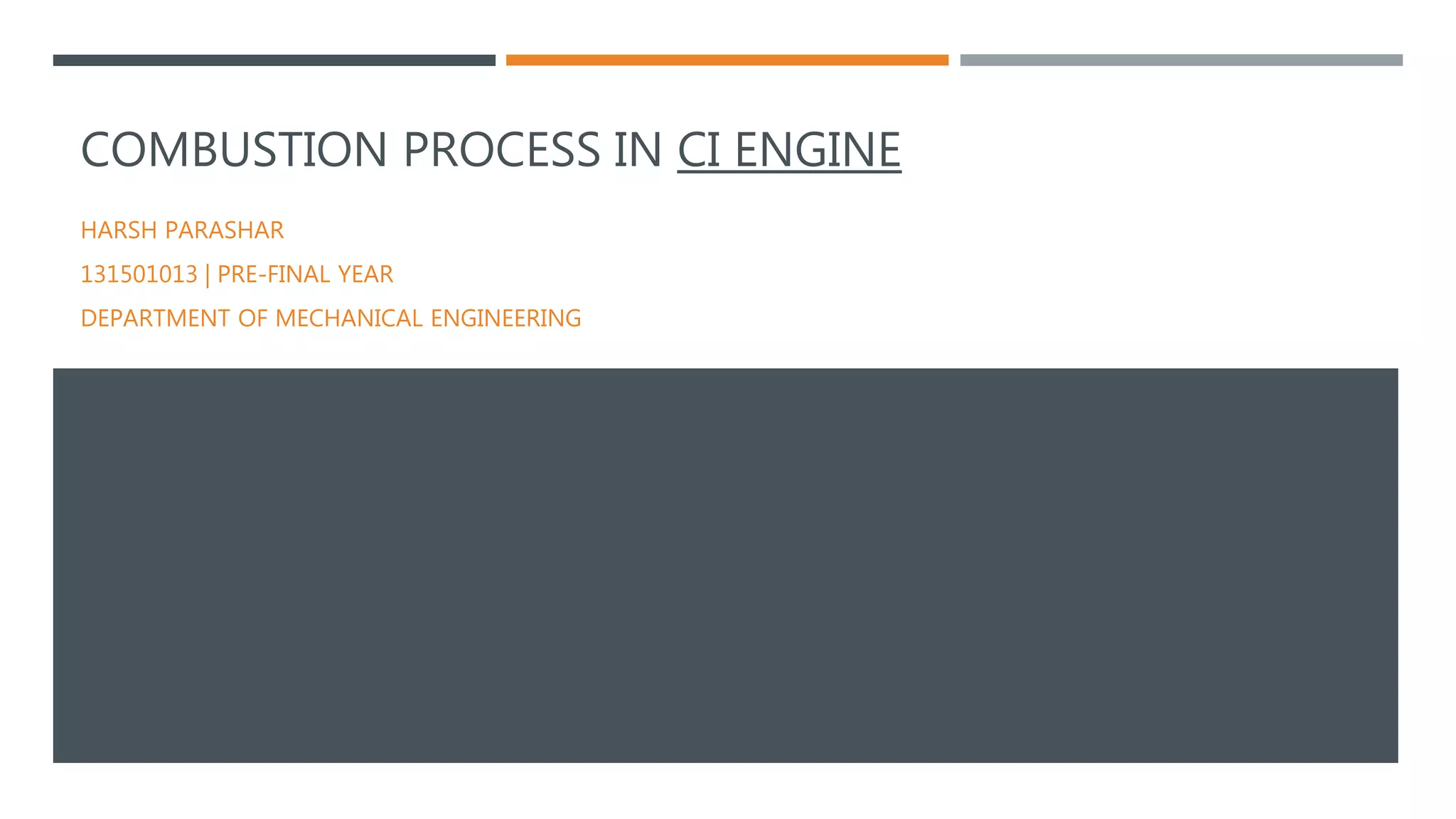 Combustion Process in CI engine PPT