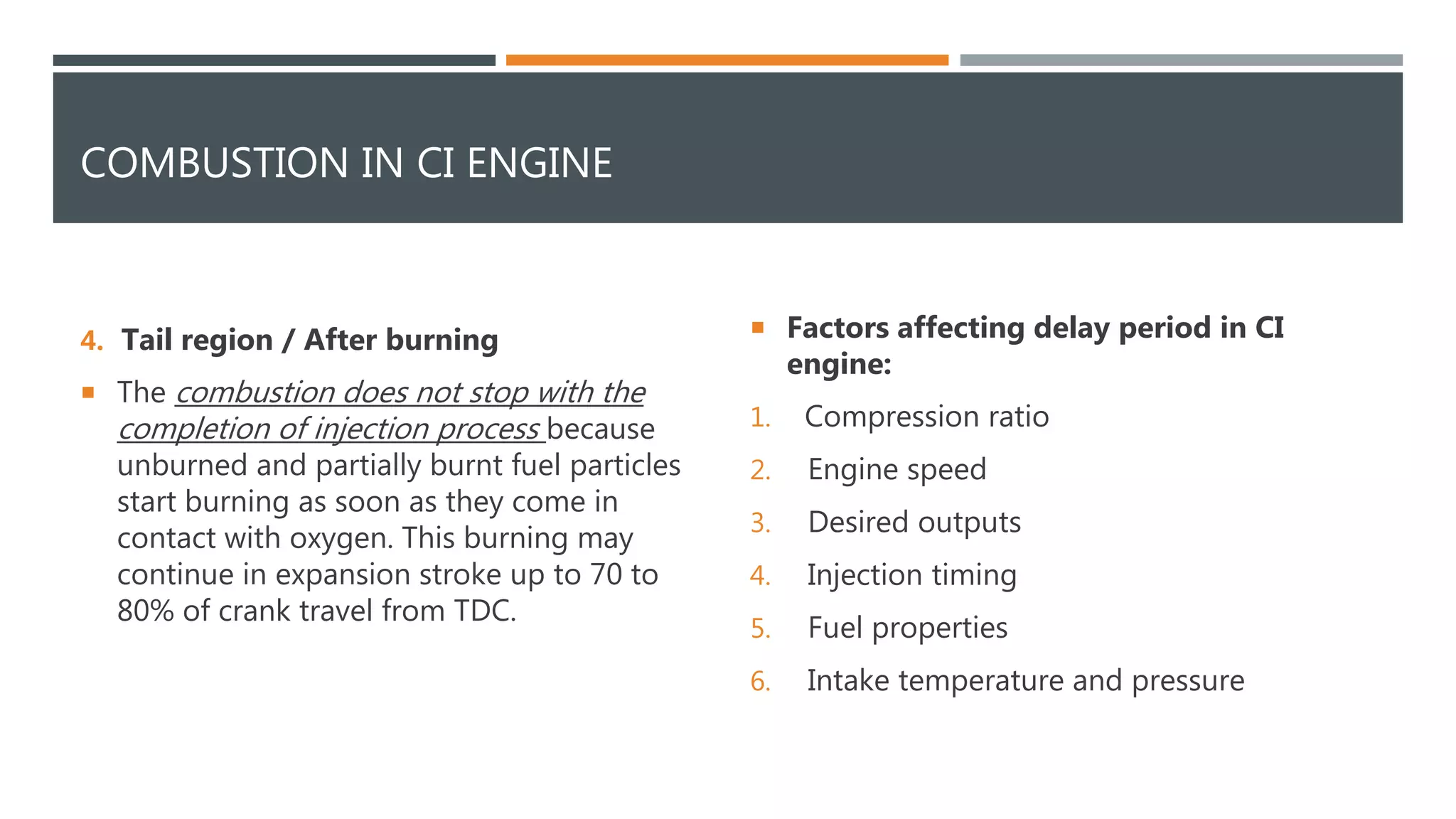 Combustion Process in CI engine PPT