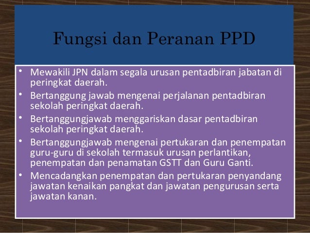 131605128 Fungsi Dan Peranan Ppd