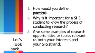 Shs Designs Understanding Quantitative Research: Designs, Variables, and ...
