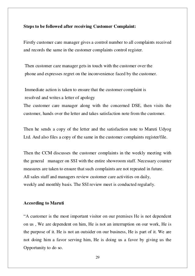 letter complaint dse peaks 131644022 auto