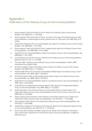 Health Effects from Radiofrequency Electromagnetic Fields