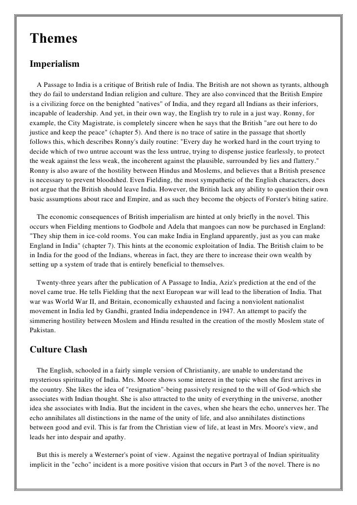 Macbeth Essay Thesis Themesimperialism A Passage To India Research Paper Essay also Business Essays E M Forster A Passage To India Essay Proposal Example