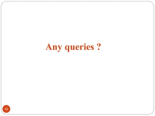 Any queries ?
32
 