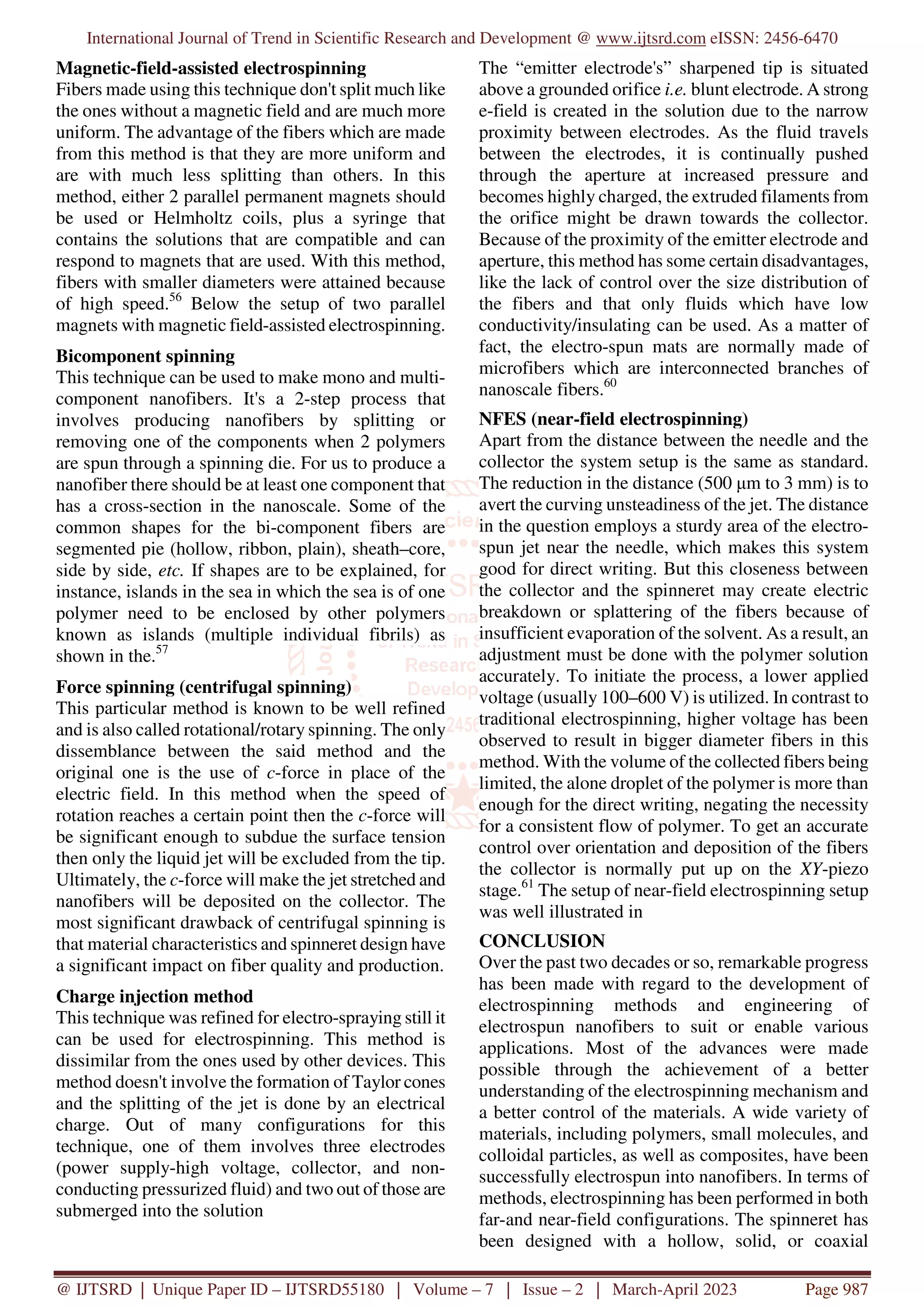 Electrospinning of Nanofibers and their Applications | PDF