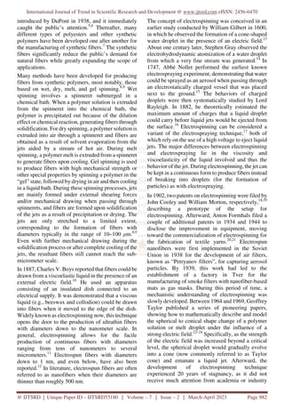 Electrospinning of Nanofibers and their Applications | PDF