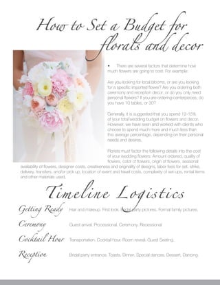 Specimen Reception Show Examples Bridal Show | PDF