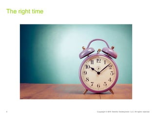 4 Copyright  ©  2015   Deloitte  Development   LLC.  All  rights  reserved.
The  right  time
 