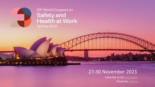 27-30 November 2023
Subscribe to the newsletter
Check the website
 