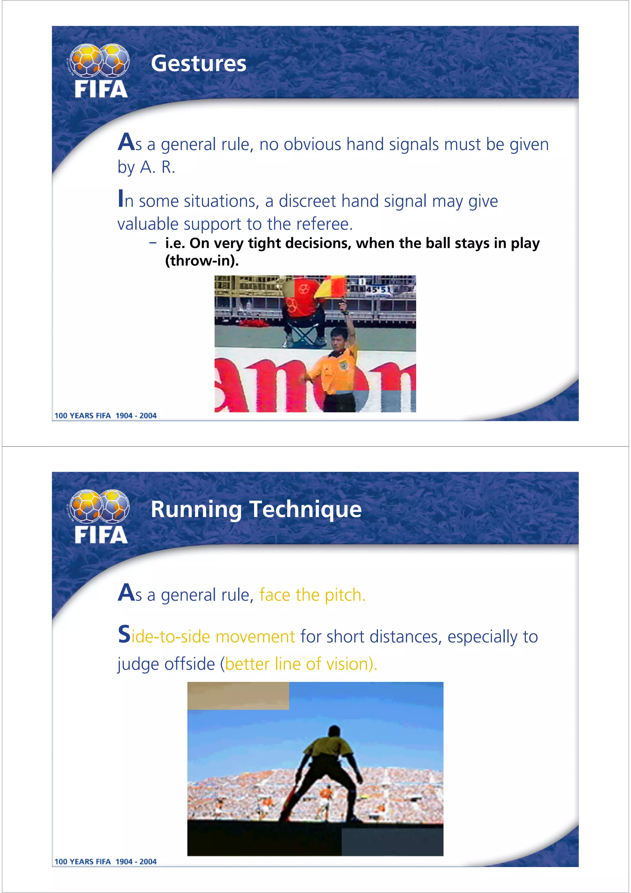 Guidelines for Assistant Referees