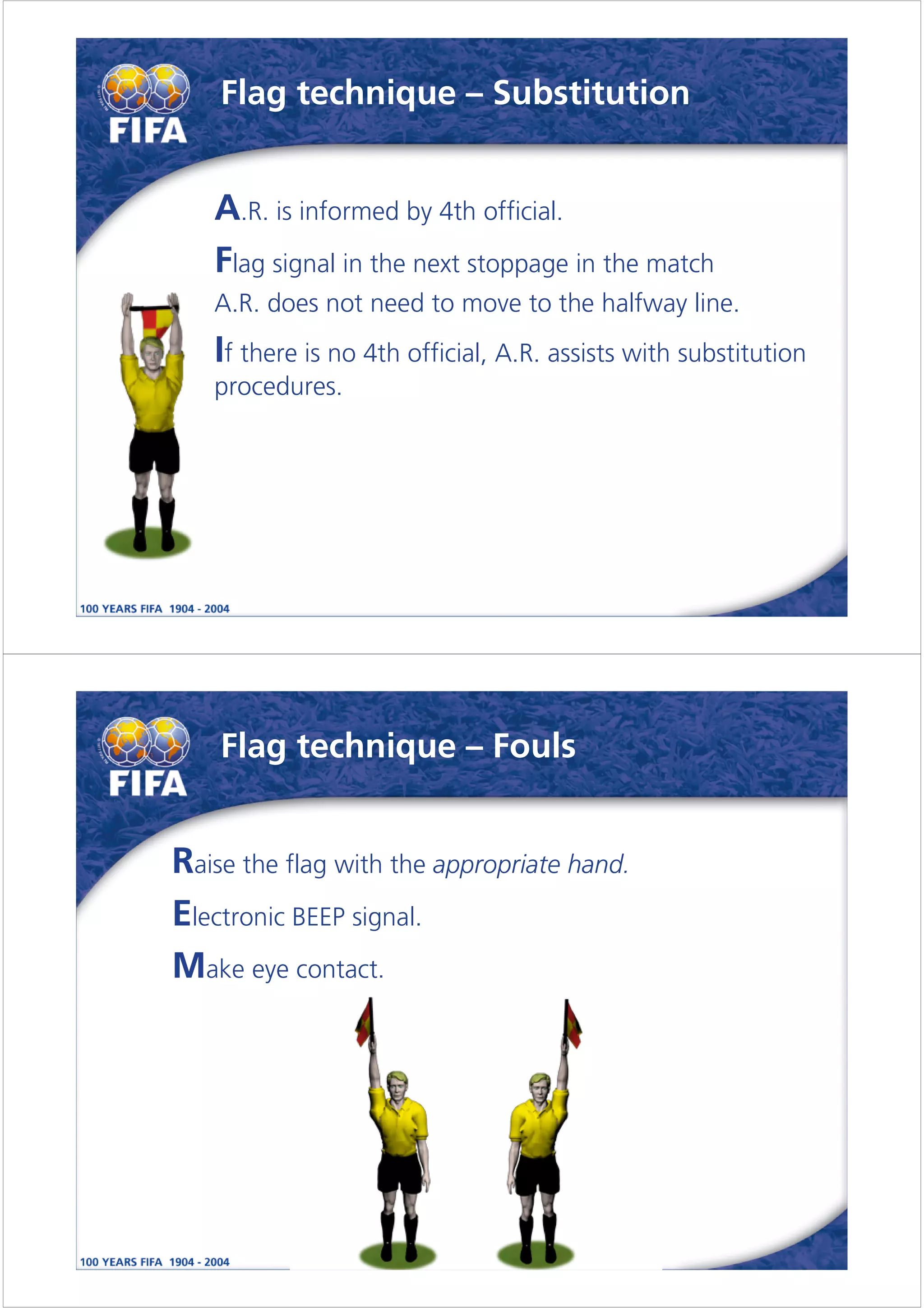 Guidelines for Assistant Referees
