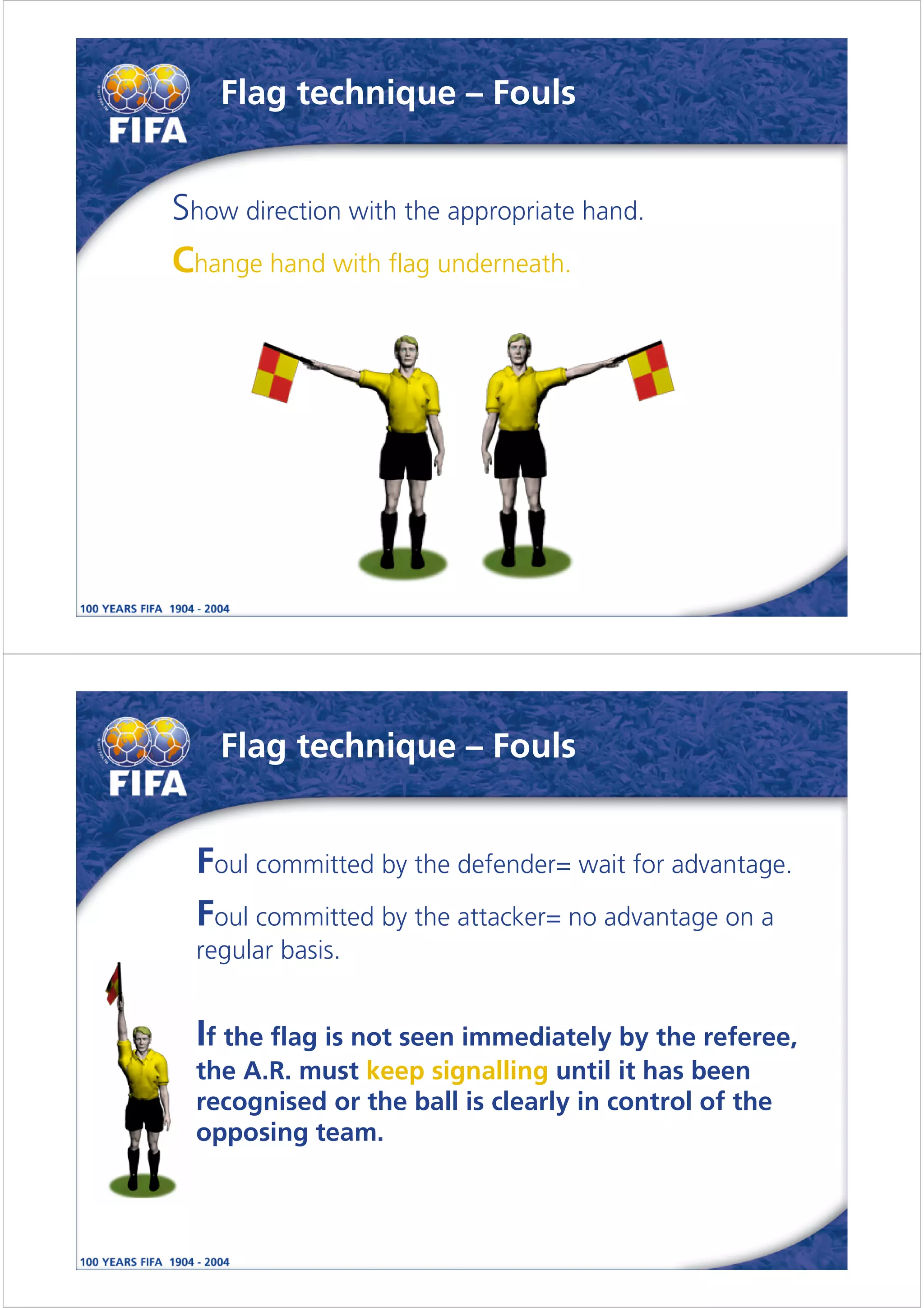 Guidelines for Assistant Referees