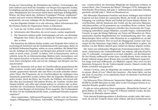 Zwang zur Unterwerfung, die Stimulation des Gehirns, Verwirrungen, die              usw. verantwortlich, die ehemalige Mitglieder der Satanisten erfahren. In
unter anderem auch durch die Einnahme von Drogen hervorgerufen werden,              seinem Buch „Das Testament des Bösen" (Stuttgart 1979), behauptet der
Erschöpfung und physische Entkräftung, um eine Beeinflussung zu ermögli-            Schriftsteller Horst Knaut, daß jeder 5. Selbstmord aus kultischen Gründen
chen, Manipulation des Gewissens durch ihnen auferlegte Schuldgefühle,              geschieht und daß jeder 5. Mord ein Ritualmord sei.
Wörter, die ihnen durch das „Schmerz-Vergnügen"-Prinzip „implantiert"                 Die führenden Illuminaten-Familien und deren Anhänger sind wirklich
wurden und noch weiteren Methoden der Programmierung und der Gedan-                 Experten auf dem Gebiet der satanischen Macht, das heißt, im Bereich der
kenkontrolle, um neue Anhänger für die Illuminaten zu gewinnen.                     Erlangung von weltlicher Macht und Einfluß auf Grund okkulter Rituale. Es
  Aus den folgenden Gründen ist es sehr schwierig, nähere Informationen über        wird berichtet, daß die Satanisten den Teufel, um ihn und seine Dämonen
die höchsten Stufen der Organisation Satans zu bekommen:                            zufriedenzustellen, auf die grausamste nur vorstellbare Weise verehren. Nach
   A. Viele der Ak v itiväten werden im Unterbewußtsein gespeichert.                durchaus glaubwürdigen Zeugnissen schließen ihre Zeremonien die Verge-
                                                                                    waltigung unberührter junger Mädchen, sexuelle Orgien, widernatürliche
   B. Informanten oder Menschen, die zuviel wissen, werden umgebracht.              Unzucht, ja sogar die blutige Opferung von Tieren und Menschen ein. Diese
   C. Die Satanisten nehmen große Anstrengungen auf sich, um ehemalige              satanischen rituellen Begebenheiten wie Teufelsanbetung oder Tier- oder
         Mitglieder ihrer Zirkel, die jetzt von ihnen als Verräter angesehen wer-   Menschenopfer hören sich bei vielen Menschen als zu unglaublich an, als daß
         den, zu töten.                                                             sie dies glauben könnten. Dies ist auch der Hauptgrund, warum viele Aus-
   Die Satanisten der höheren Stufen wurden vom Zeitpunkt ihrer Geburt an           steiger bei den Satanisten Angst haben, an die Öffentlichkeit zu gehen. Sie
psychologisch bearbeitet und der Gedankenkontrolle unterzogen, damit sie            könnten von den Medien nämlich ganz einfach als Spinner abgetan werden.
auf Befehl Selbstmord begehen, sollten sie etwas enthüllen. Bei Bedarf kön-           Der Autor (ein unbekanntes Mitglied des Franziskanerordens) des Doku-
nen die Anhänger des Satanskults zum Beispiel dazu gebracht werden, nichts          ments „Geheimnisse der Vatikanbibliothek" hat entdeckt, daß jedes Kind bis
mehr zu essen, einen „Unfall" zu haben, Gift zu konsumieren, nicht zu               zum 13. Lebensjahr, vorausgesetzt es ist noch unberührt, von den Satanisten
schlafen, keine für sie lebensnotwendige Medizin mehr einzunehmen, sich             für ihre Rituale mißbraucht werden kann. Gemäß diesem Autor werden die
ihre eigenen Knochen zu brechen und sich selbst Schaden zuzuführen usw.,            Kinder während einiger dieser Rituale dem sexuellen Mißbrauch ausgesetzt.
wenn etwas schiefgehen sollte und sich die Anhänger zum Beispiel vom Sat-           Ein Junge wird anal mißbraucht, ein Mädchen vaginal. Dies wird von den
anismus lösen möchten23.                                                            Satanisten fortgesetzt, bis der Todeszeitpunkt einsetzt. Danach werden ihre
   Damit die Satanisten sich an diese im Unterbewußtsein gespeicherten Be-          Körper zerstückelt und gegessen24.
fehle erinnern, werden unter anderem folgende „Gedächtnisstützen" ver-                Aleister Crowley, einer der Begründer des modernen Satanskults, schrieb
wendet: gesprochene Satzteile oder eine Serie von sechs schnellen elektri-          in seinem „Book of Law" (Buch des Gesetzes): „Das beste Opfer, um fast
schen Tönen. Die Programme, die im Unterbewußtsein des Anhängers eines              alle Ziele zu erreichen, ist ein männliches Kind von absoluter Unschuld und
 Satanskults gespeichert werden, können über die folgenden Methoden aus-            großer Intelligenz."'
 gelöst werden: durch das Hören, das Visuelle, das Fühlbare, den Geruch und/
                                                                                      Ein Schwarzer Prinz (Schwarzer Satanischer Magier) schätzte, daß etwa
oder über den Geschmack! Mit anderen Worten, der Auslöser, welcher dem              40.000 bis 60.000 Menschen im Jahr allein in den Vereinigten Staaten in sa-
 Satanist befiehlt, sich selbst oder jemand anderen zu verletzen oder zu töten,     tanischen Ritualen geopfert werden26.
 wird über die verschiedenen Sinnesorgane im Unterbewußtsein durch einen
 Auslöser (zum Beispiel ein bestimmtes Wort) ausgelöst. Der Fachausdruck              Es gibt an vielen geheimen Orten sogenannte „Menschliche Farmen", an
 für diese Art der Gedankenkontrolle lautet „conditioned Stimulus-response          denen Babies im Alter von 11 Tagen bis 4 Monate entdeckt wurden, die den
                                                                                    S
 sequences".                                                                          atanisten als Blutopfer dienen sollten.
    Diese regelrechten „Selbstmord-Programme" sind für viele der Erschies-            Viele dutzend Kindertagesstätten in Kalifornien werden jedes Jahr unter-
 sungen, Erhängungen, Überdosen, Autounfälle, Verhungern von Personen               sucht, da sich der Verdacht immer mehr erhärtet, daß diese Institutionen die

28                                                                                                                                                           29
 