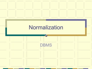 Normalization DBMS.ppt