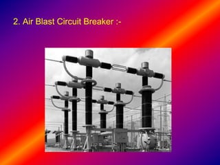 2. Air Blast Circuit Breaker :-
 