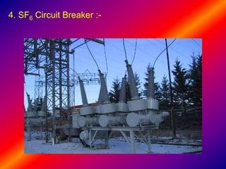 4. SF6 Circuit Breaker :-
 
