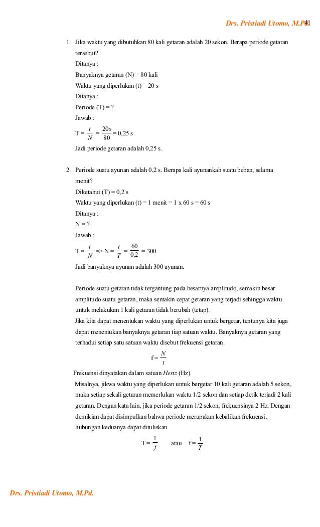 13243227 Materi Smp Kelas 8 Bab V Getaran Dan Gelombang