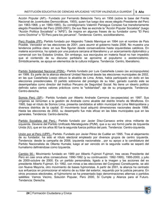 INSTITUCIÓN EDUCATIVA DE CIENCIAS APLICADAS ―VÍCTOR VALENZUELA GUARDIA‖                 5 Año

Acción Popular (AP).- Funda...