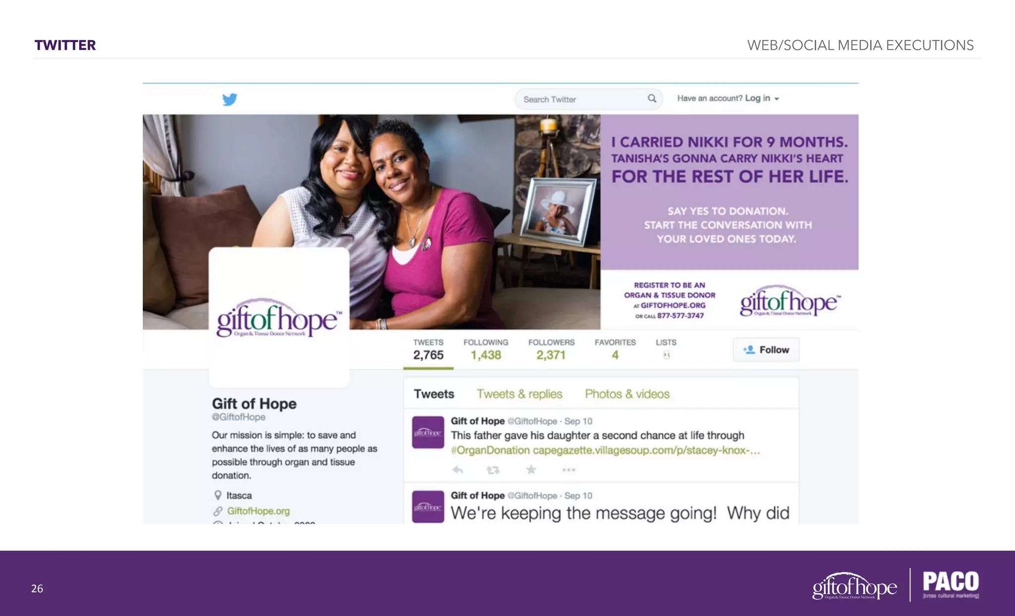 TWITTER WEB/SOCIAL MEDIA EXECUTIONS
26	
  
 