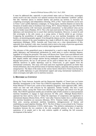 Resolving Maritime Disputes Timorleste S Maritime Diplomacy Pdf