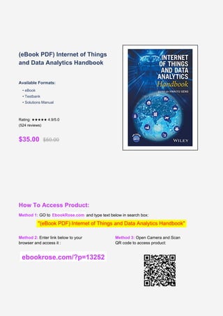 Comprehensive Internet of Things and Data Analytics Handbook for Modern ...