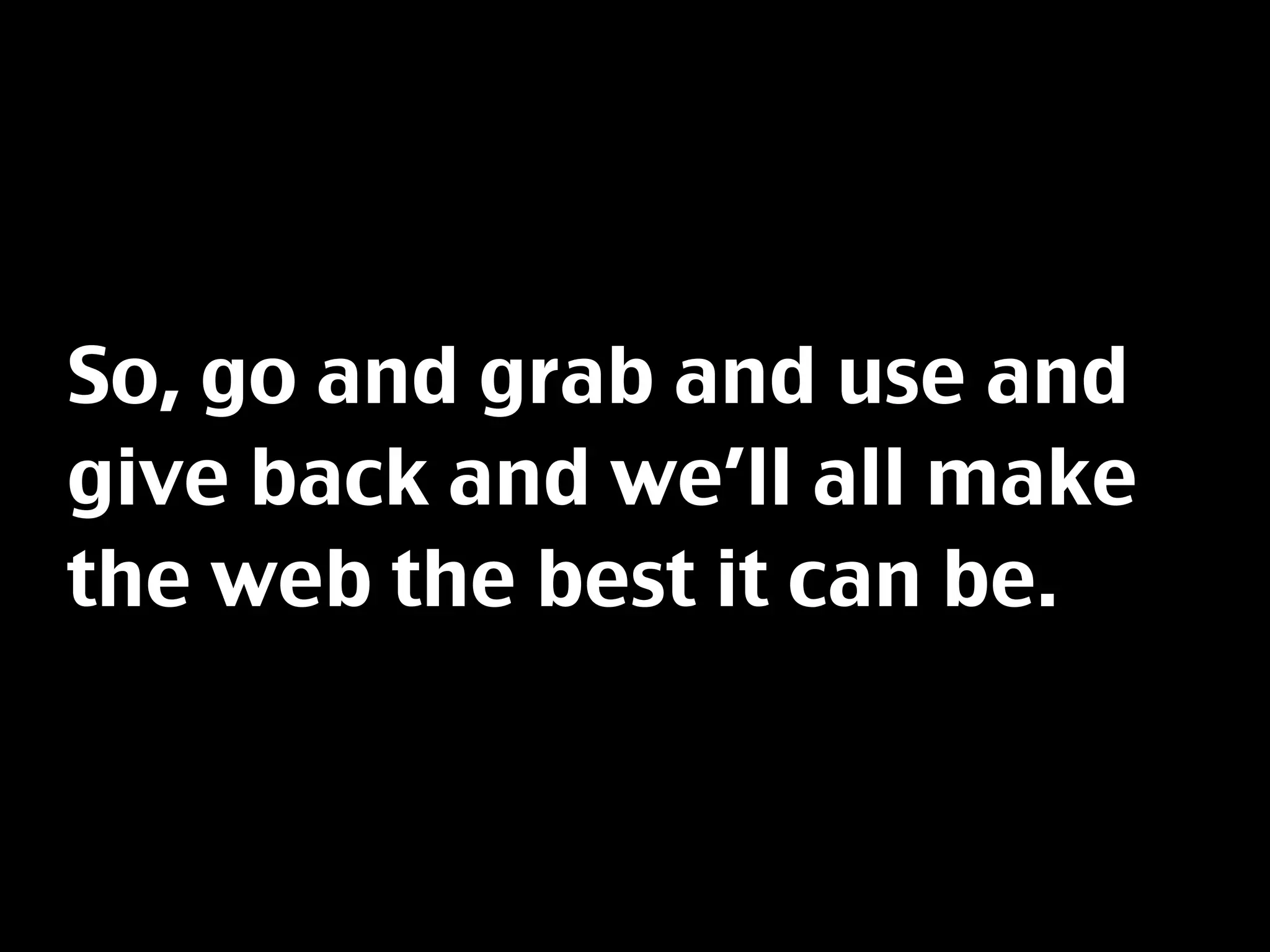 Things to use, find and share