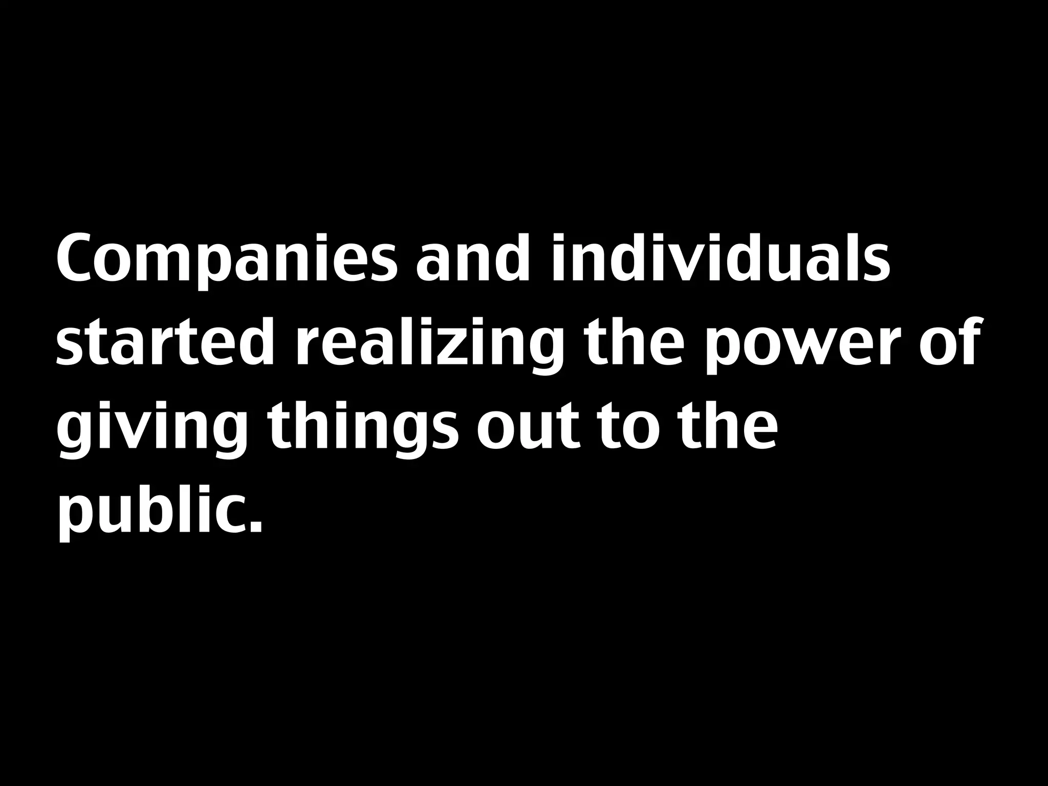 Things to use, find and share