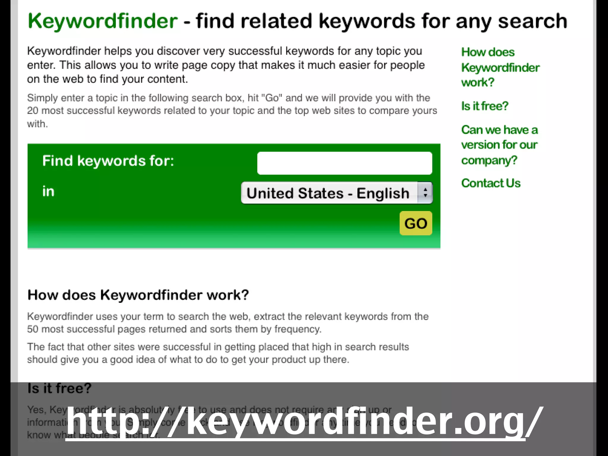 Things to use, find and share