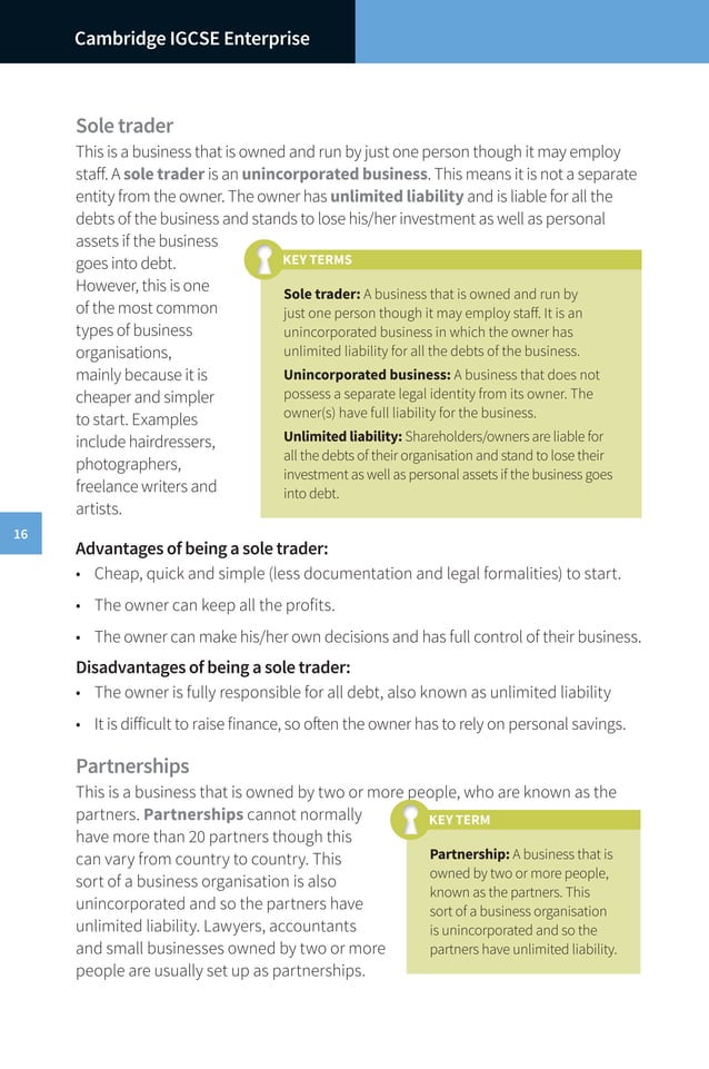 Cambridge IGCSE Enterprise Coursebook Houghton | PDF