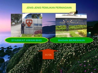 JENIS-JENIS PEMILIKAN PERNIAGAAN BADAN BERKANUN NOTA SYARIKAT AWAM BHD 