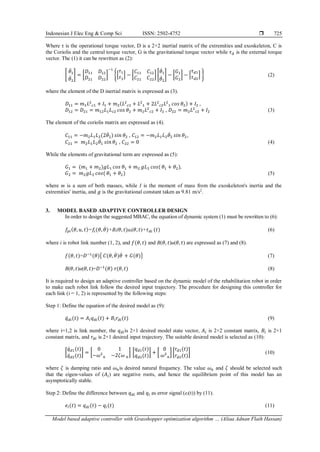 Model based adaptive controller with grasshopper optimization algorithm ...