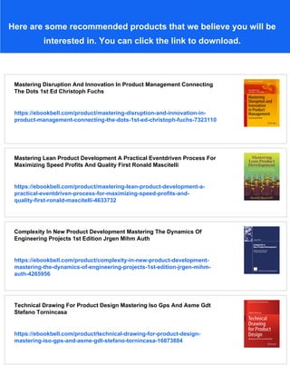 Mastering Product Management A Stepbystep Guide Kevin Brennan | PDF