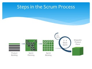 Steps in the Scrum Process
 