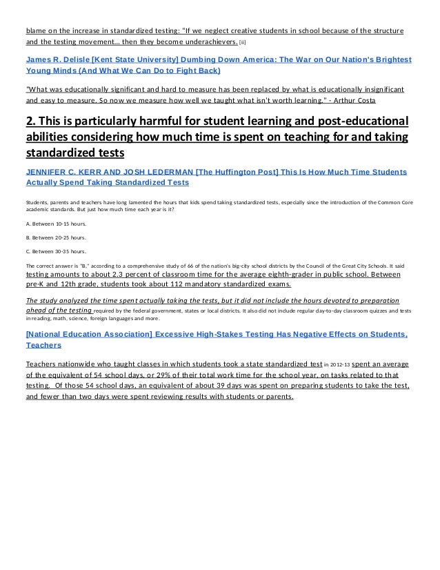 December Standardized Testing Brief 1 Pressed