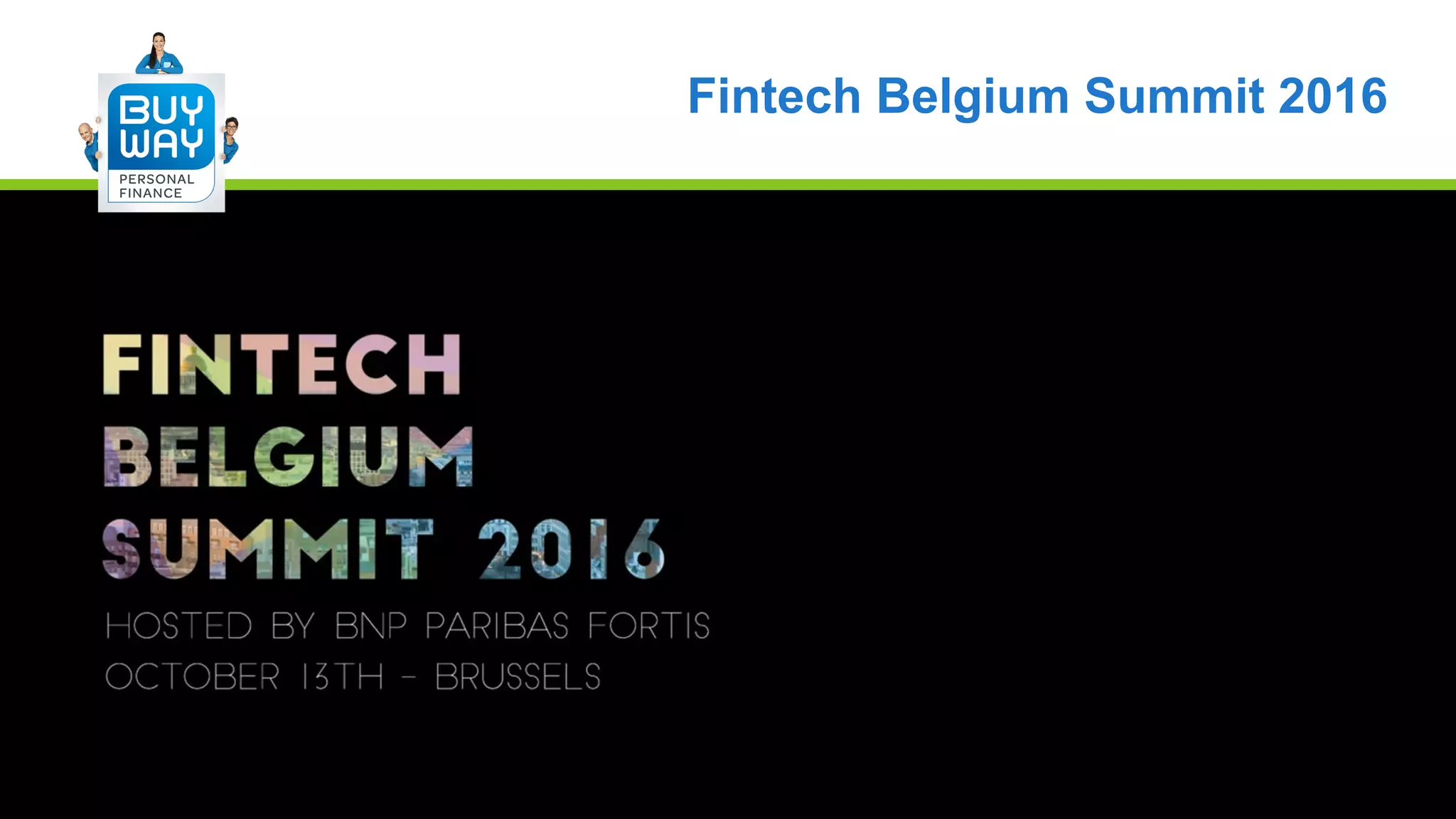 Fintech Belgium Summit 2016
