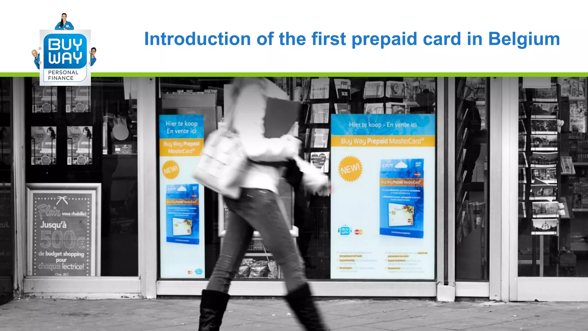 Introduction of the first prepaid card in Belgium
