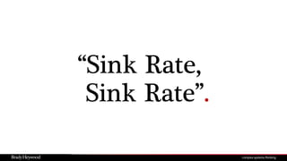 “Sink Rate,
Sink Rate”.
 