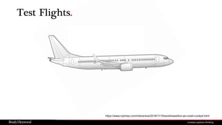https://www.nytimes.com/interactive/2018/11/16/world/asia/lion-air-crash-cockpit.html
Test Flights.
 