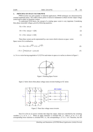 Modeling and Simulation of SVPWM Based Application | PDF