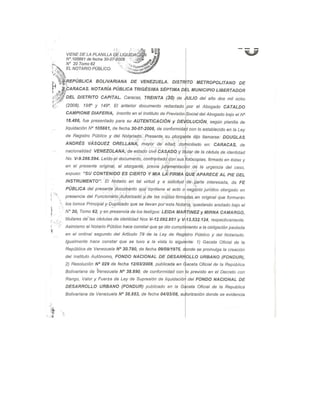 Documento de Condominio (notariado)