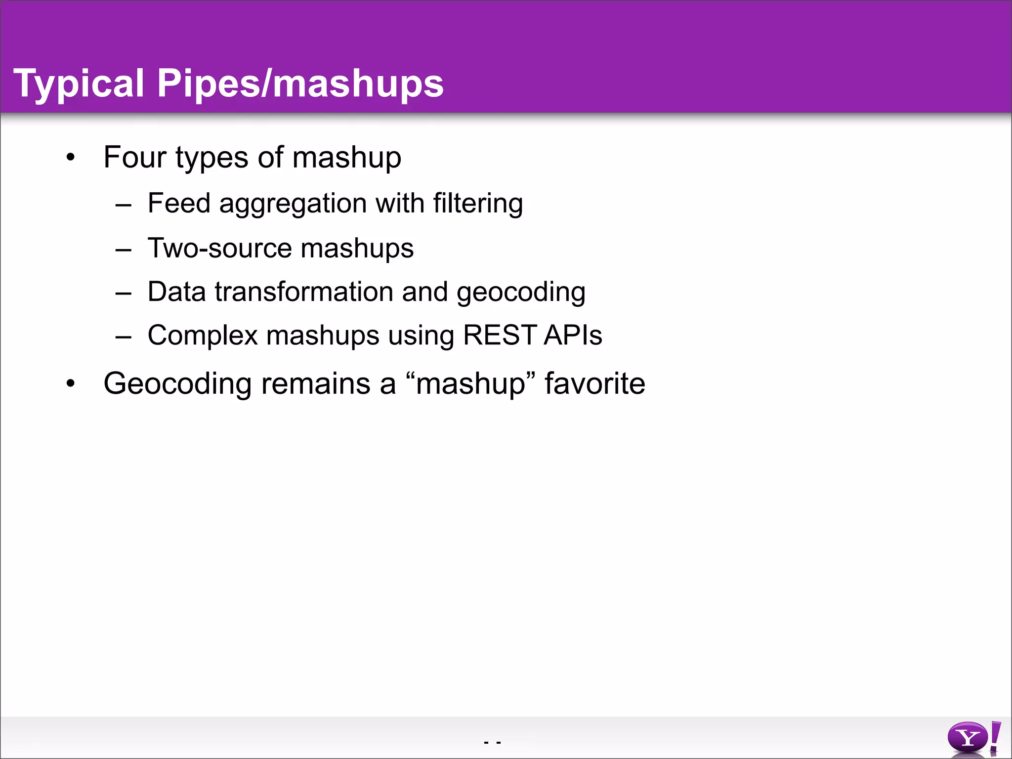 Yahoo Pipes Middleware In The Cloud