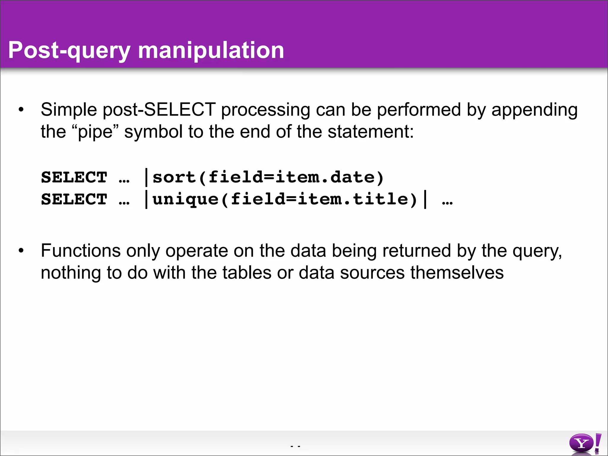 Yahoo Pipes Middleware In The Cloud