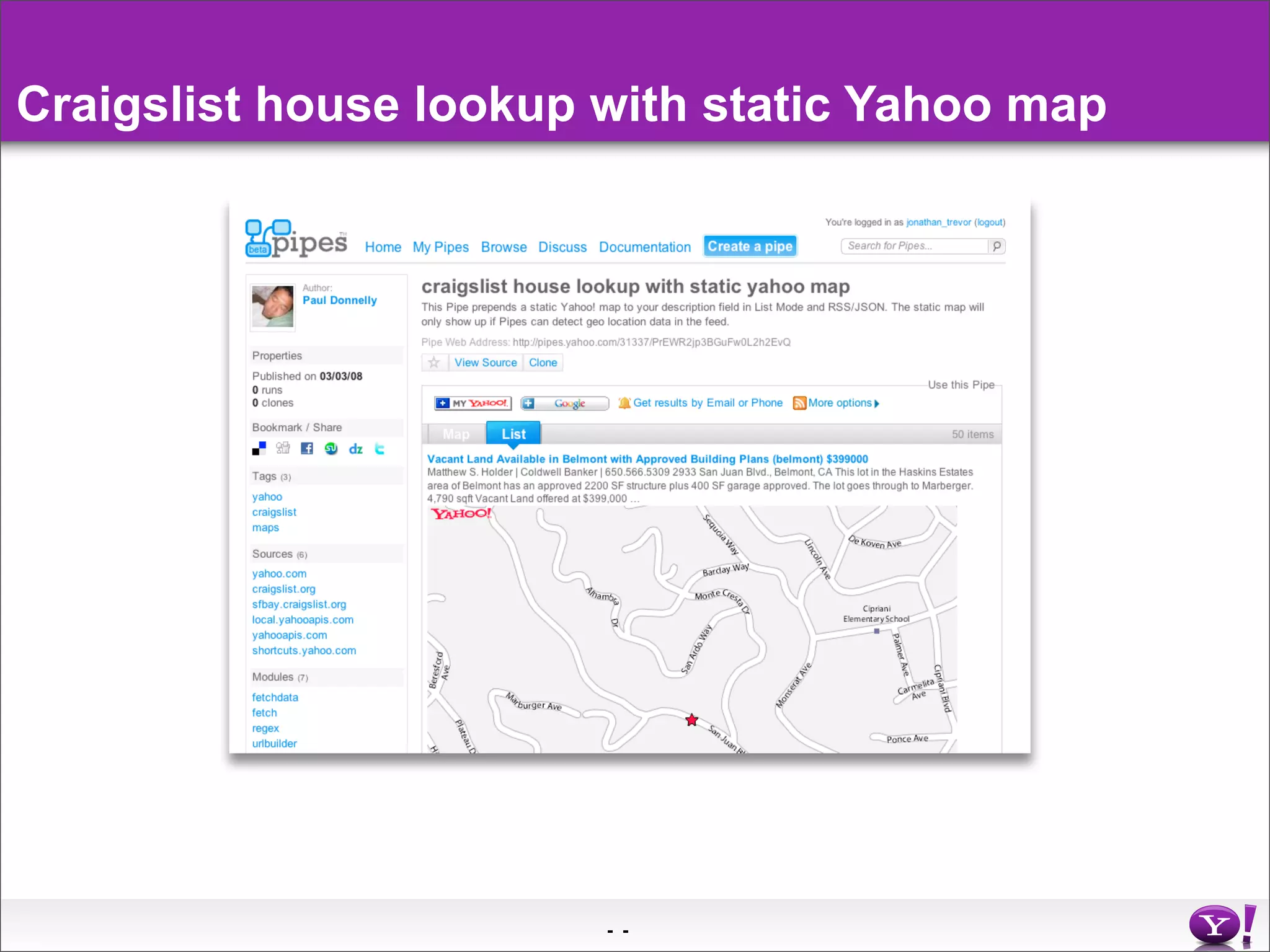 Yahoo Pipes Middleware In The Cloud